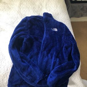 women’s blue north face jacket large